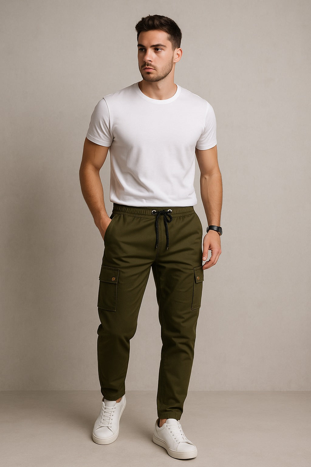 Olive Green Cargo Pants