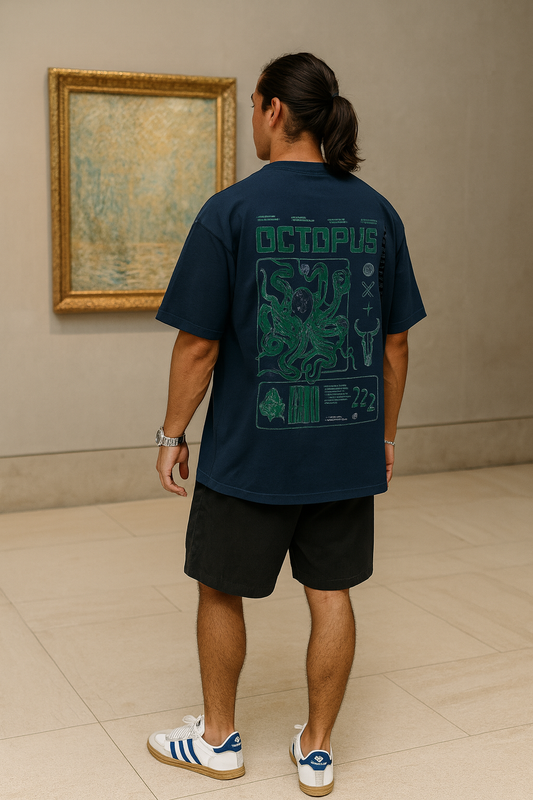 Trendiore Octopus Drop Shoulder Tee