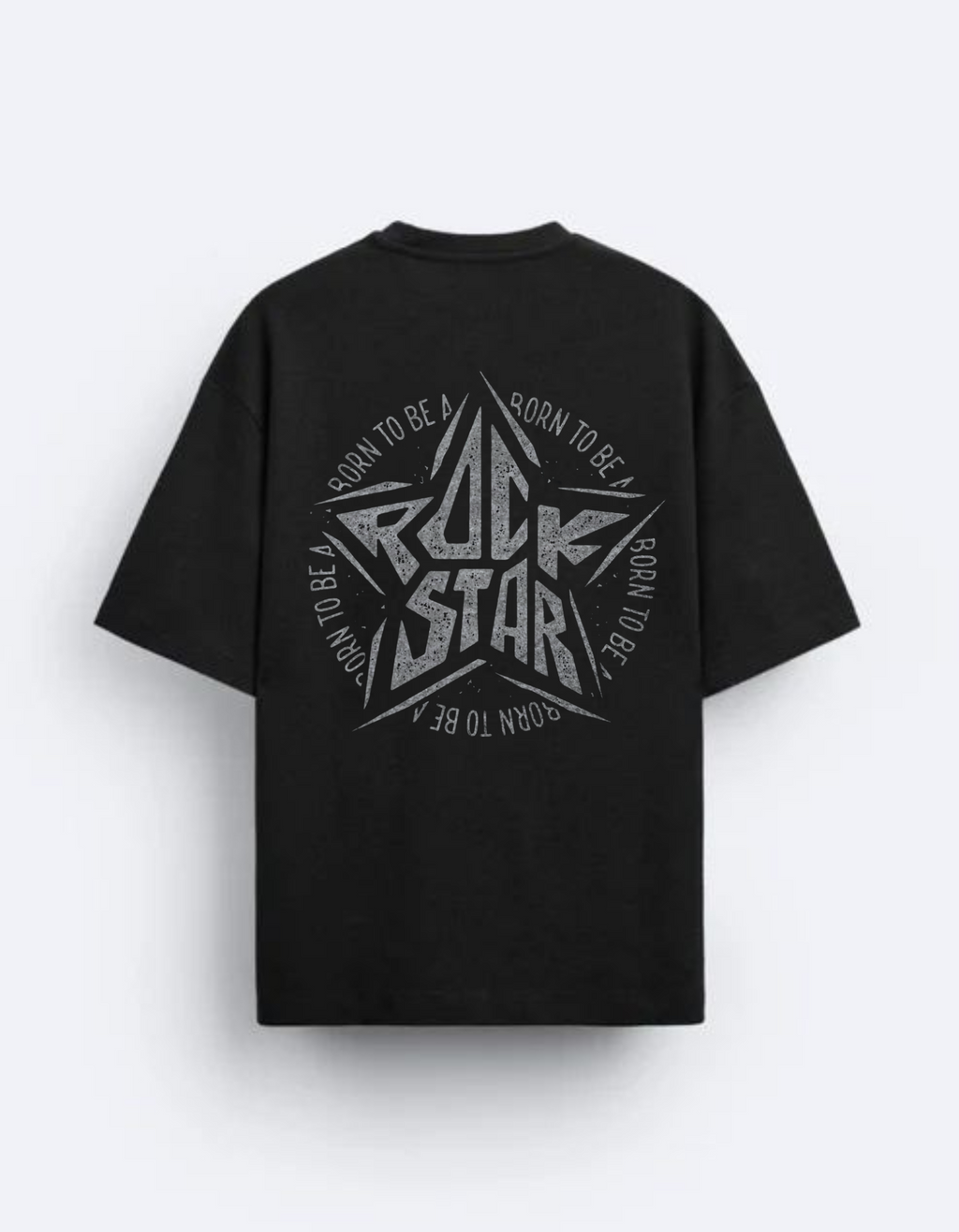 Skull & Star Oversized Tee"