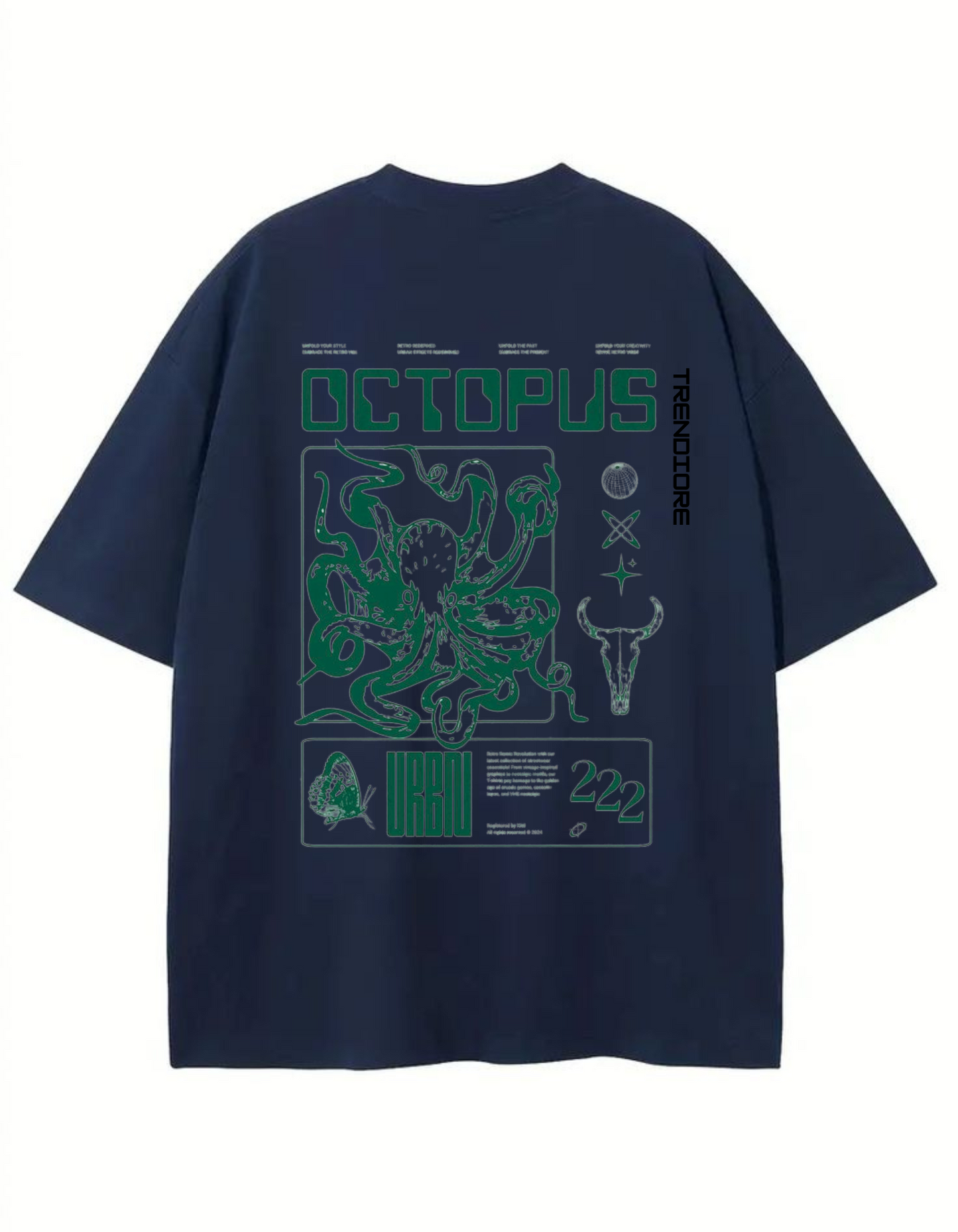 Trendiore Octopus Drop Shoulder Tee