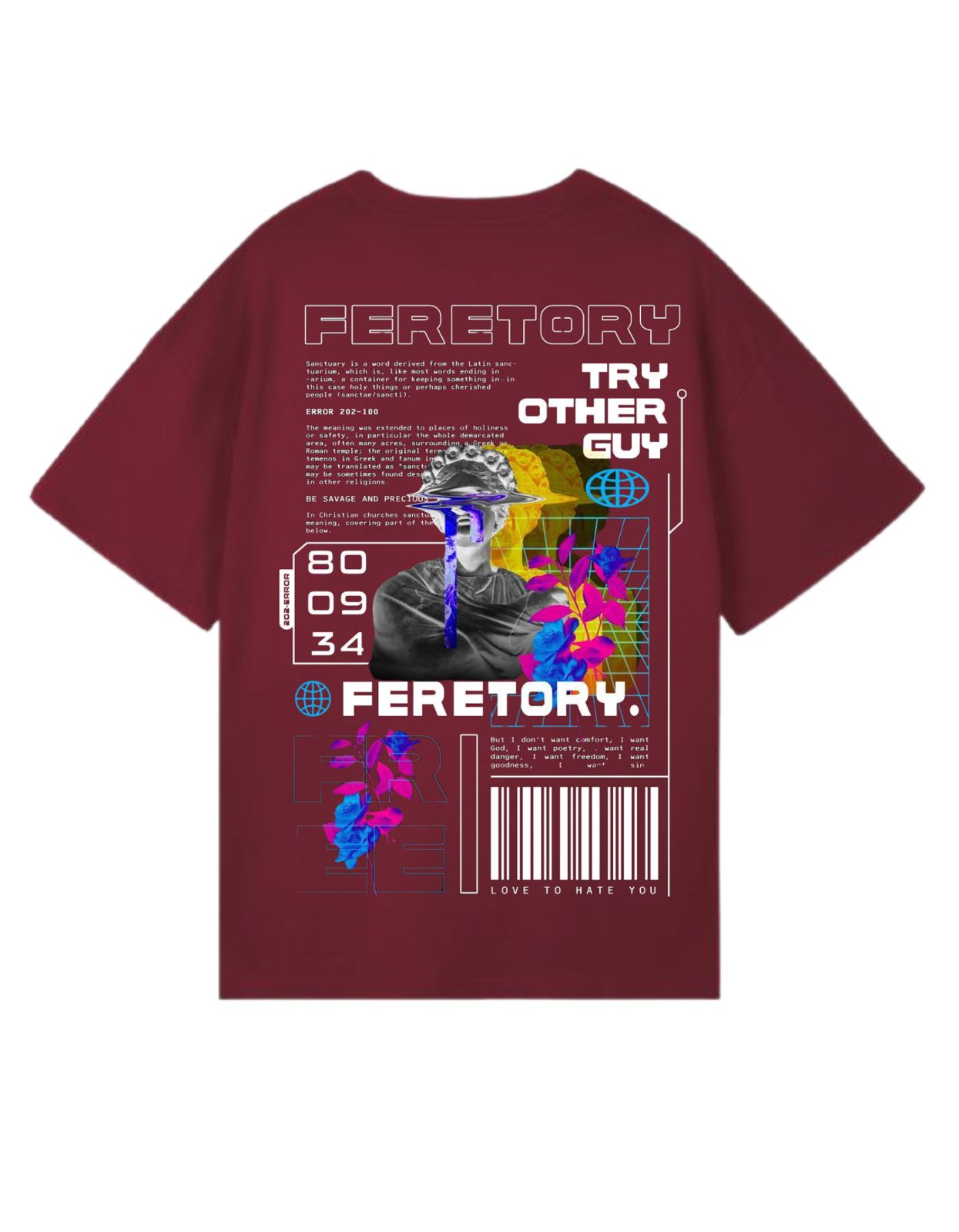 Retro-Future Oversized Graphic Tee