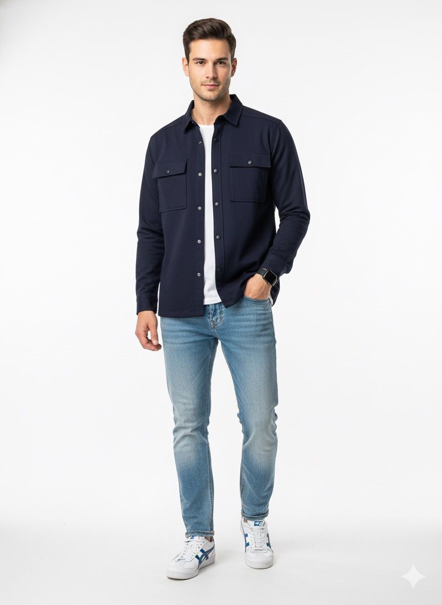 Trendiore Urban Lite Shacket – Navy