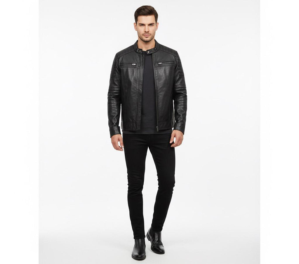 Premium Leather Jacket (Black)