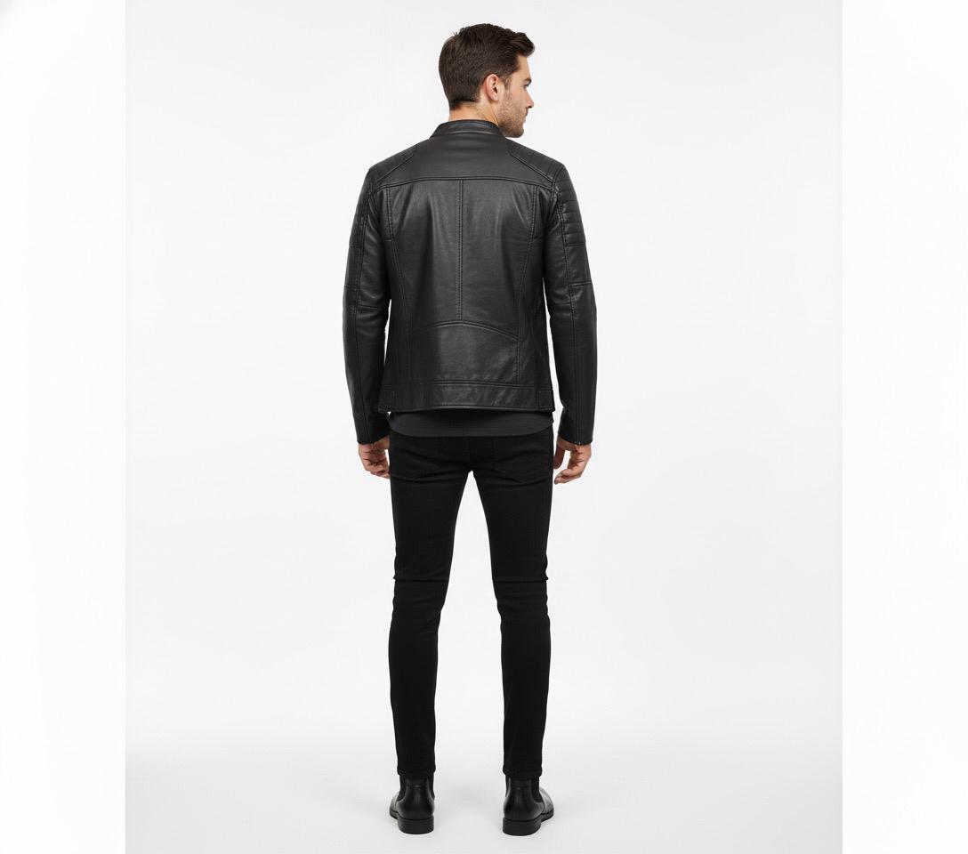 Premium Leather Jacket (Black)
