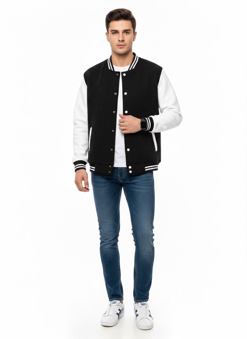 TRENDIORE CLASSIC VARSITY BLACK UNISEX