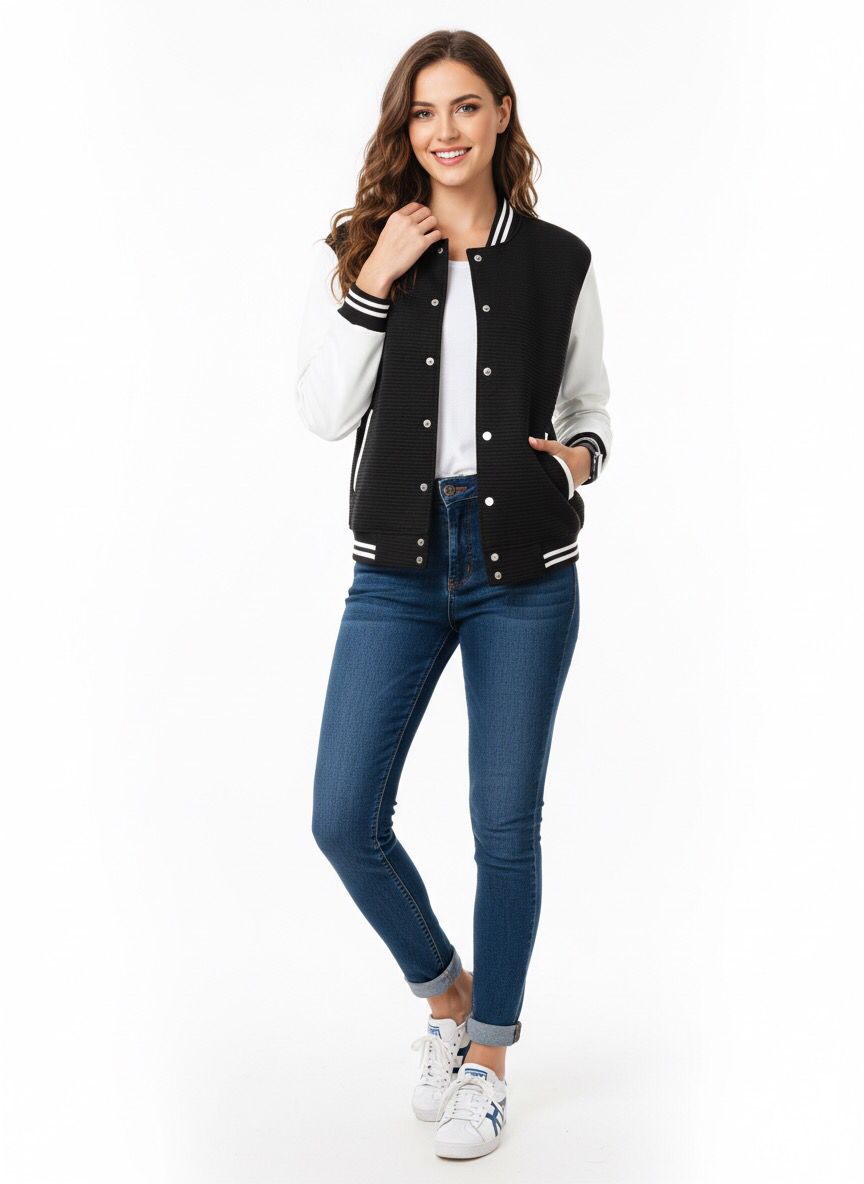 TRENDIORE CLASSIC VARSITY BLACK UNISEX